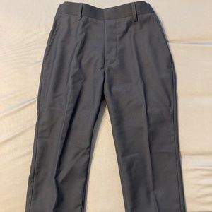 Gioberti Boys Flat Front Dress Pants Navy with adjustable waistband size 6